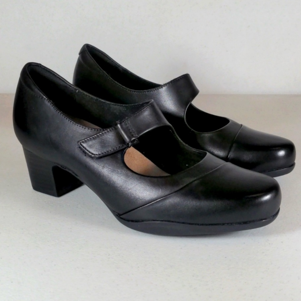 Clarks black Mary Jane shoes